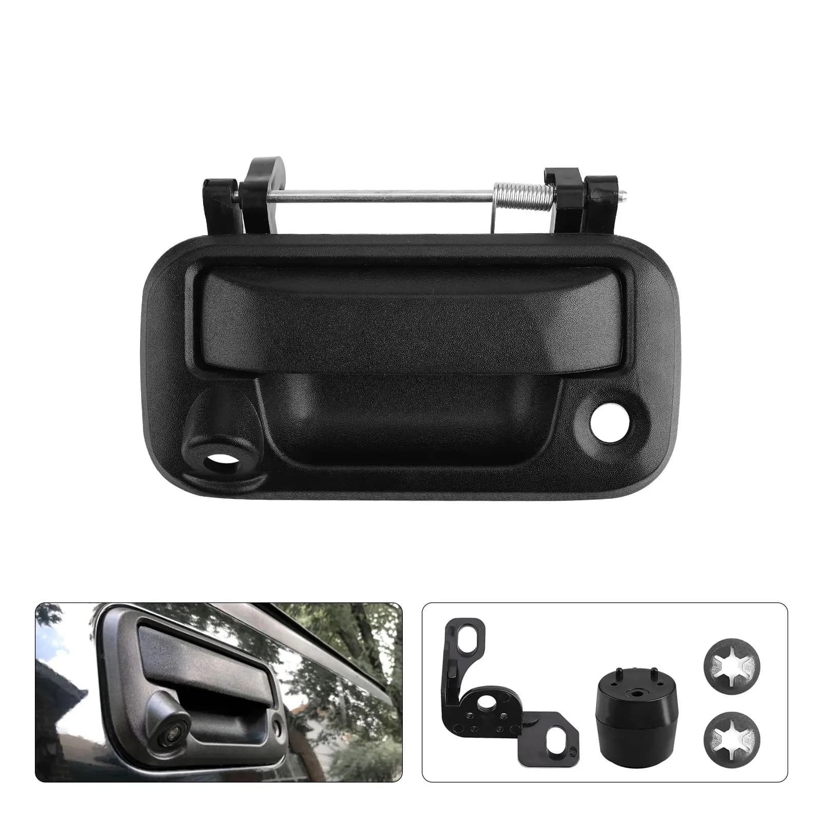 Telecamera Posteriore Impermeabile Vision per Maniglia del Bagagliaio Compatibile con Ford F150 F250 F350 F450 2008-2014 Pickup Truck