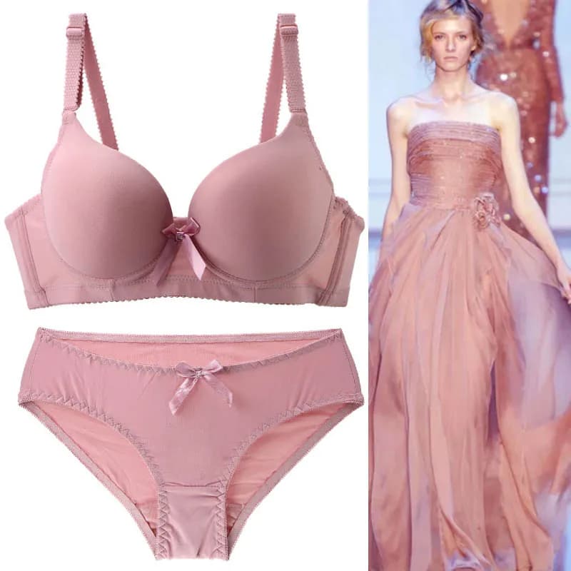 2022 nuovi reggiseni Sexy 34-42 BC Cup Set per reggiseni da donna siere rosa rosso blu Beige nero mutandine intimo Plus Size Lingerie