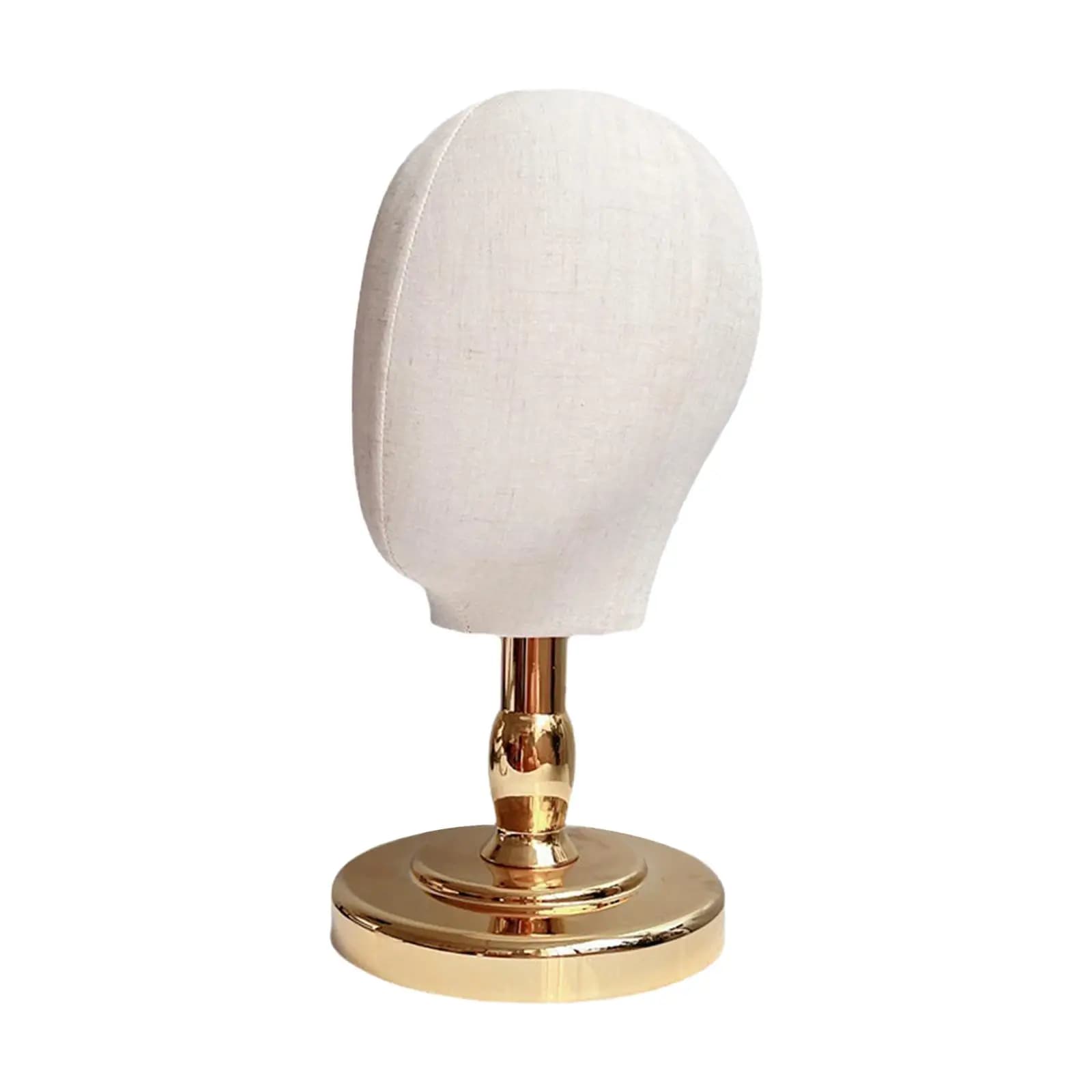 Wig Head Manikin Head Portable Multipurpose Fashion Wig Hat Display Stand Holder for Home Salon Hairpieces Headphones Glasses