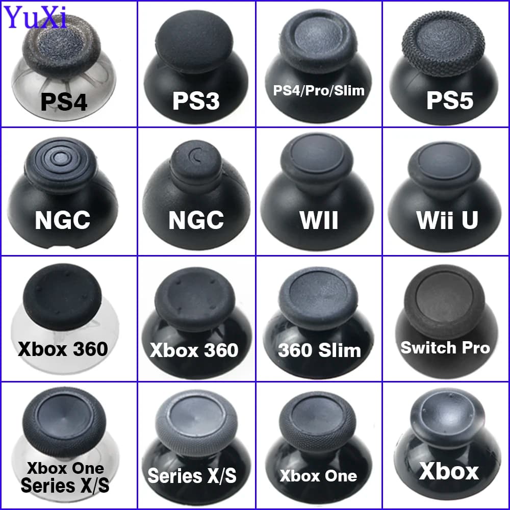 10 pz 3D Joystick Analogico ThumbStick Copertura Per Xbox Serie XS Xbox One X/S PS5 PS4 PS3 Wii U NGC Switch Pro Xbox 360 Controller