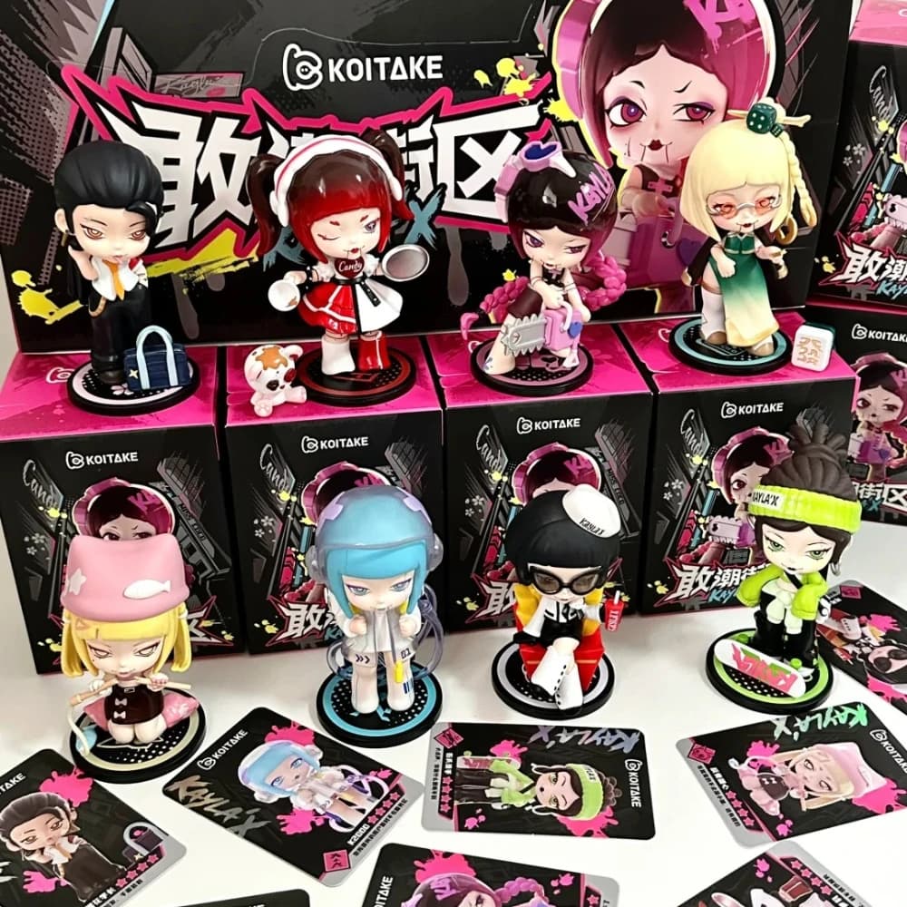 Kaila 10th Trendy Play Street Series Trendy Toys Doll Model Kawaii Figurine Mysterious Box Surprise Gift Ornament Collection