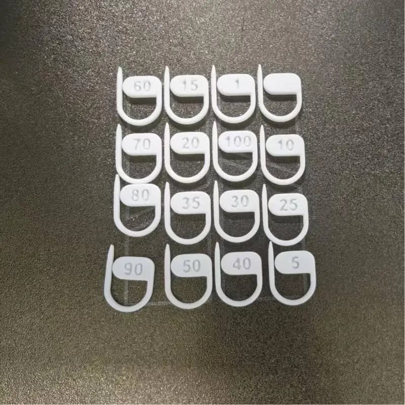 16Pcs Numbered Locking Crochet Stitching Markers for Knitting Crocheting Craft