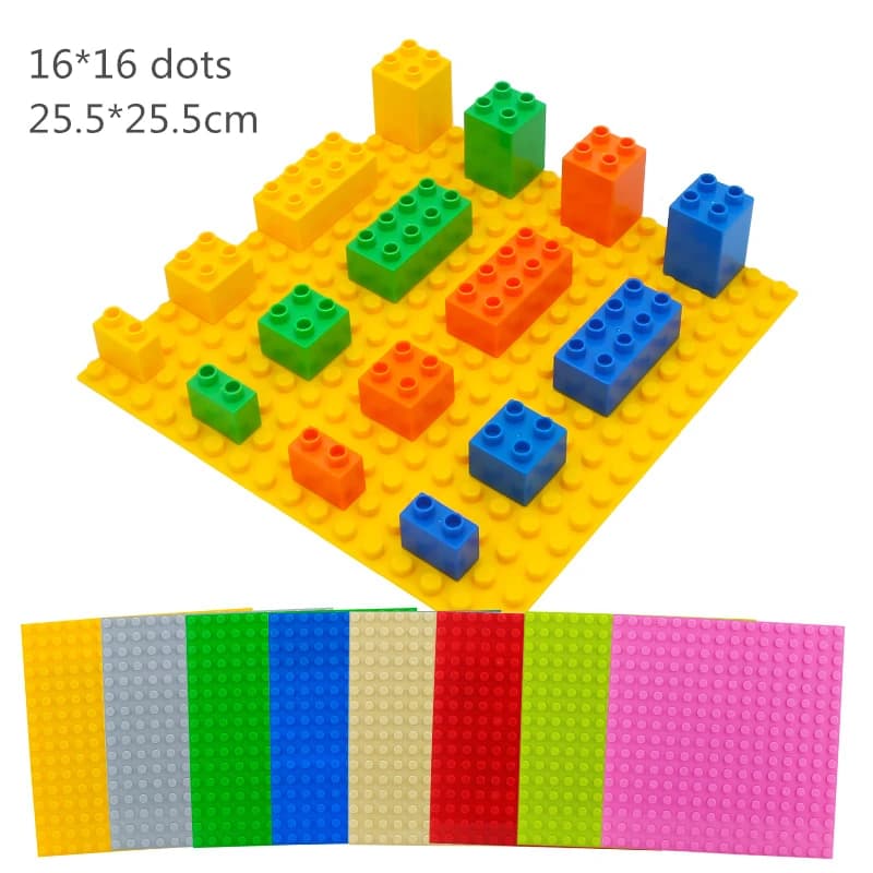256 punti grandi blocchi di particelle piastra base mattoni fai da te piastra di base costruzione accessori giocattoli per bambini regali di Natale