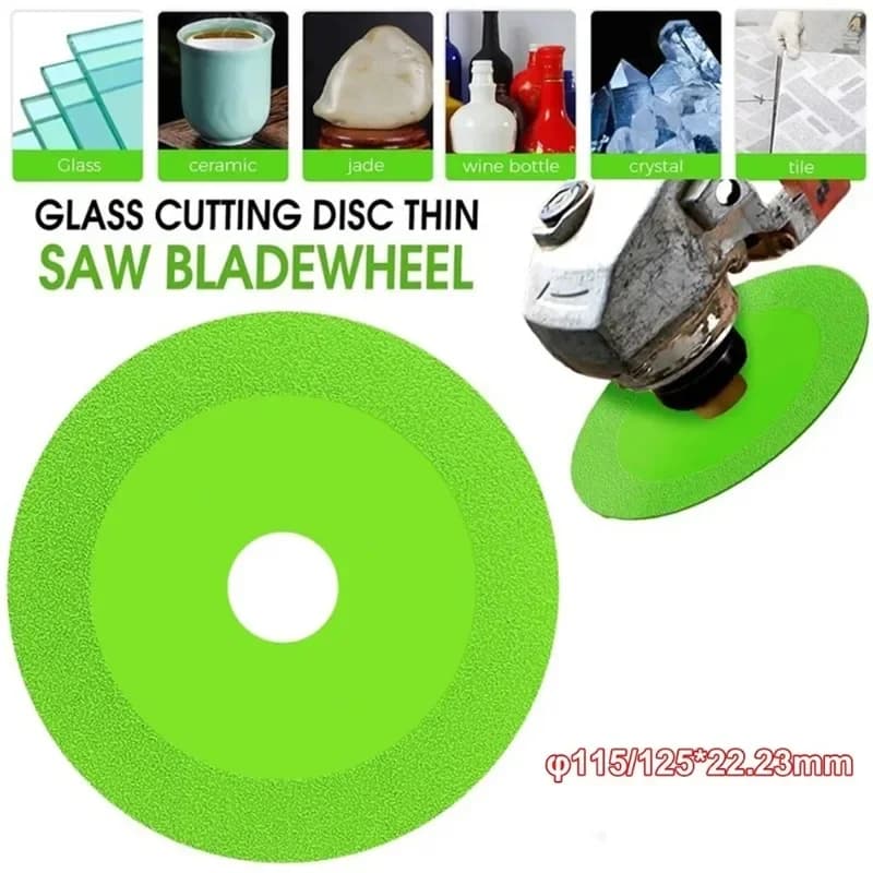 115/125mm Diamond Glass Cutting Disc for Marble Ceramic Tile Jade Crystal Grinding Blade Glass Cutting Sheet