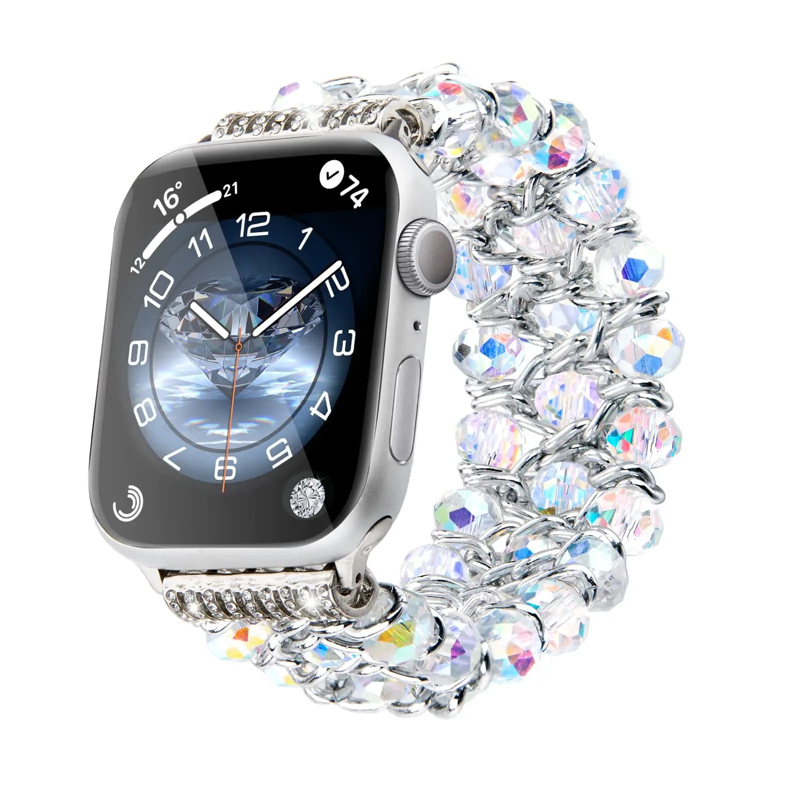 Flash Pearl per Apple Watch Donna 38mm 40mm 41mm 42mm 44mm 45mm 46mm cinturino iWatch Ultra Series SE 10 9 8 7 6 5 4 3 2 1 cinturino