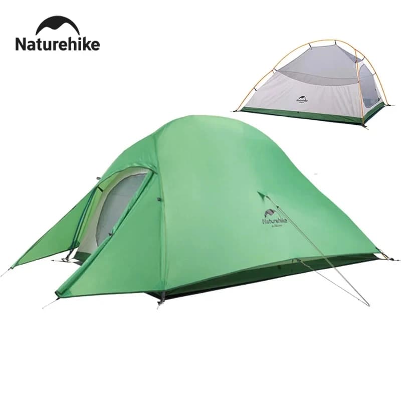 Naturehike Cloud Up Camping Tent for 2 persons Ultralight Waterproof Beach Tent Easy to Build Outdoor Hiking Trekking tents with backpack