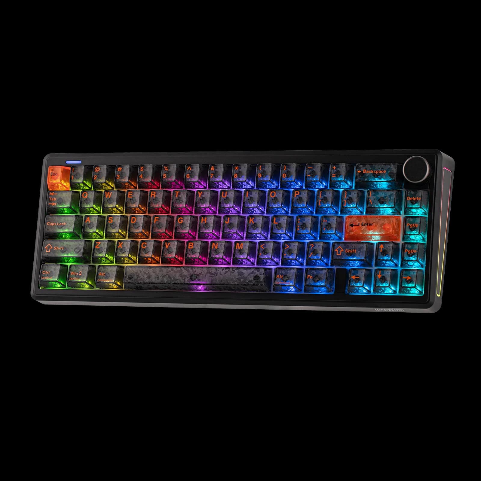 EPOMAKER TH65 65% ANSI US Layout Wired/BT/2.4Ghz Wireless Mechanical Keyboard 8000mAh Battery & Volume Knob for Office/Games