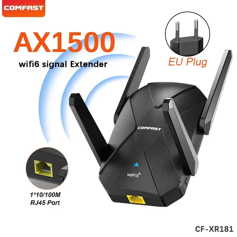 Comfast WiFi 5 1200/1500Mbps Ripetitore WiFi Extender a lungo raggio 2.4G/5.8G Ripetitore di segnale Amplificatore Wi-Fi per router domestico EU/UK/US