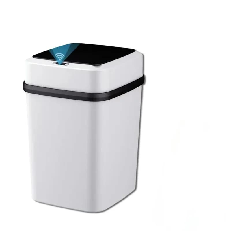 Pattumiera intelligente da 13 litri con sensore automatico Pattumiera senza contatto Bidone della spazzatura elettrico per la cucina di casa Bagno Riciclaggio della spazzatura