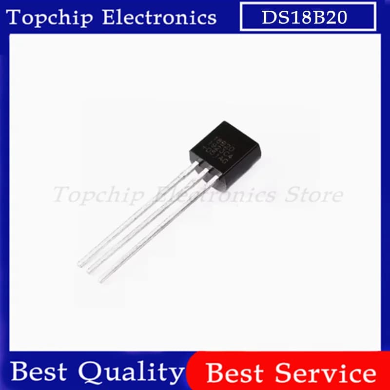 10 pz DS18B20 Chip Termometro Digitale Programmabile/Sensore di Temperatura Acquisizione di Temperatura TO-92