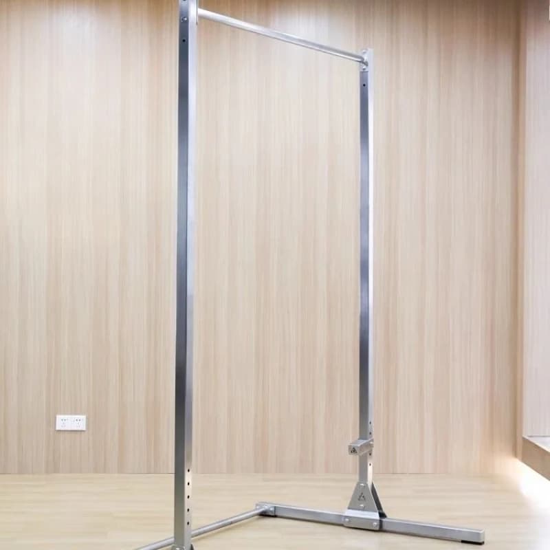 Horizontal bar from floor to ceiling in 304 stainless steel, height adjustable fitness equipment for indoor and outdoor