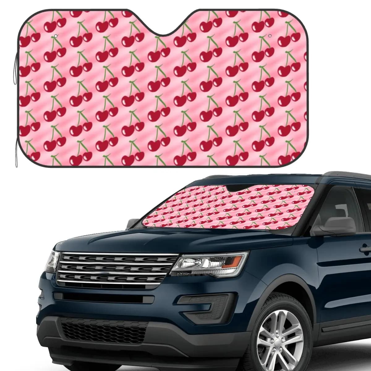 Steli rosso ciliegia verde Parasole rosa Parabrezza Parabrezza anteriore per auto Finestra Visiera parasole Accessori Coperture