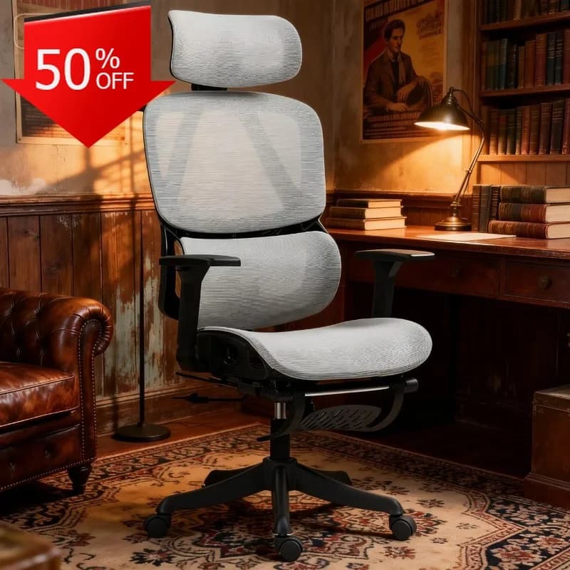 Sedia da ufficio ergonomica Capacità di peso elevata Sedile extra largo Forte supporto lombare Poggiatesta Chaise Bureau Sedia da gioco Computer