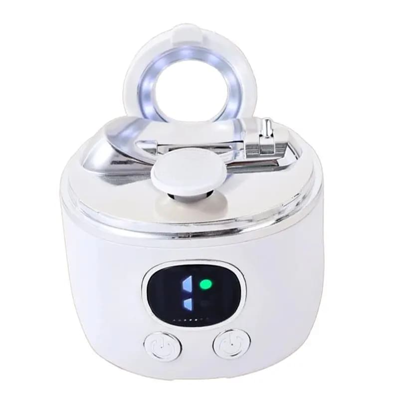 Tagliaunghie automatico ABKO con luce per neonati e adulti, tagliaunghie elettrico, strumento per la riparazione e la lucidatura delle unghie