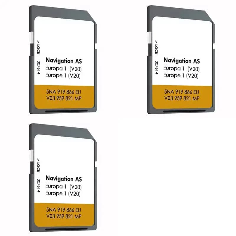 ABMF-3X Per SD VW AS V20 2024 / 2025 MIB2 Discover Media Scheda SD Navigatore Satellitare 32GB Mappa Europa