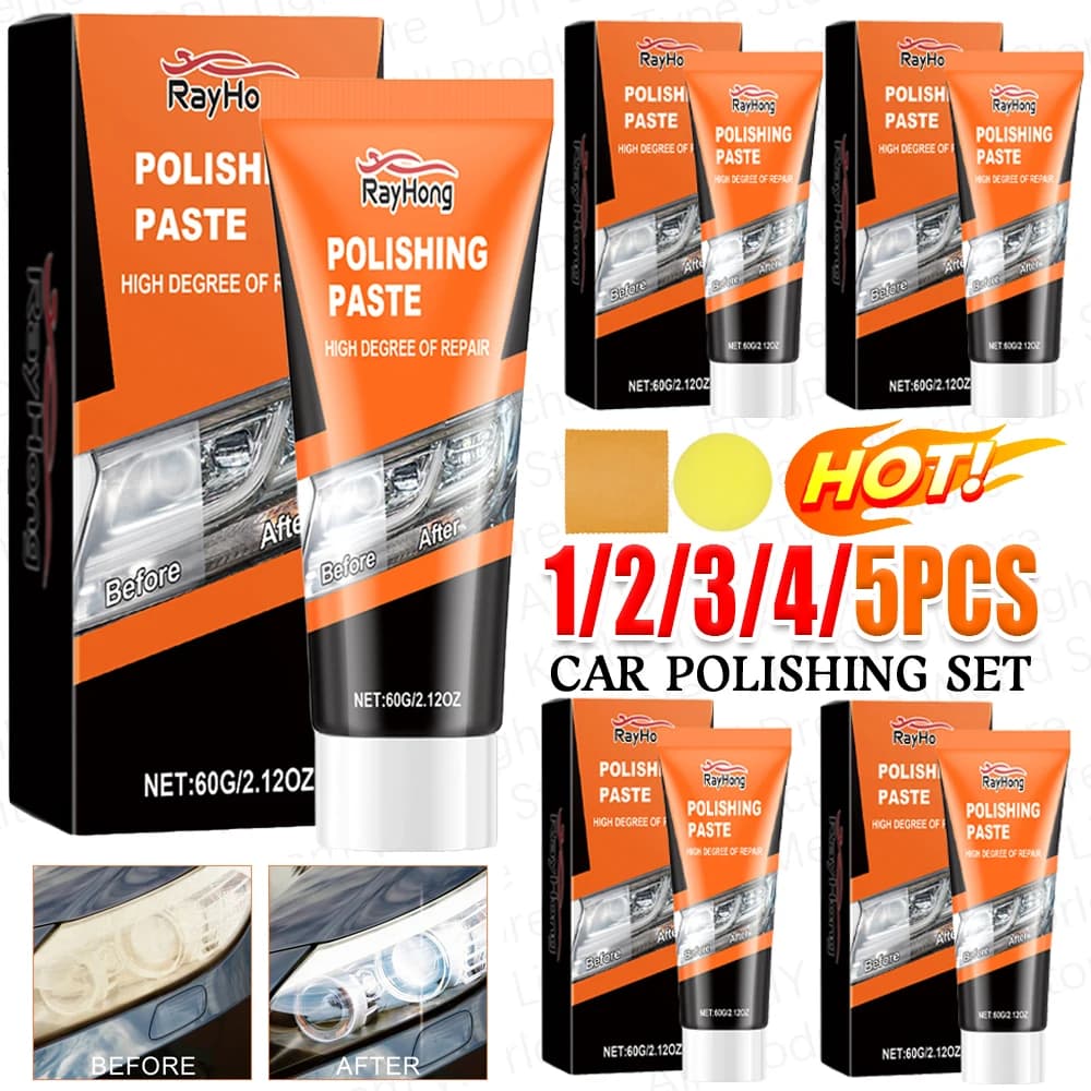 Restoration kit headlights Auto Polishing paste kit with sponge towel anti-scratch polishing light light headlights Auto wax sand