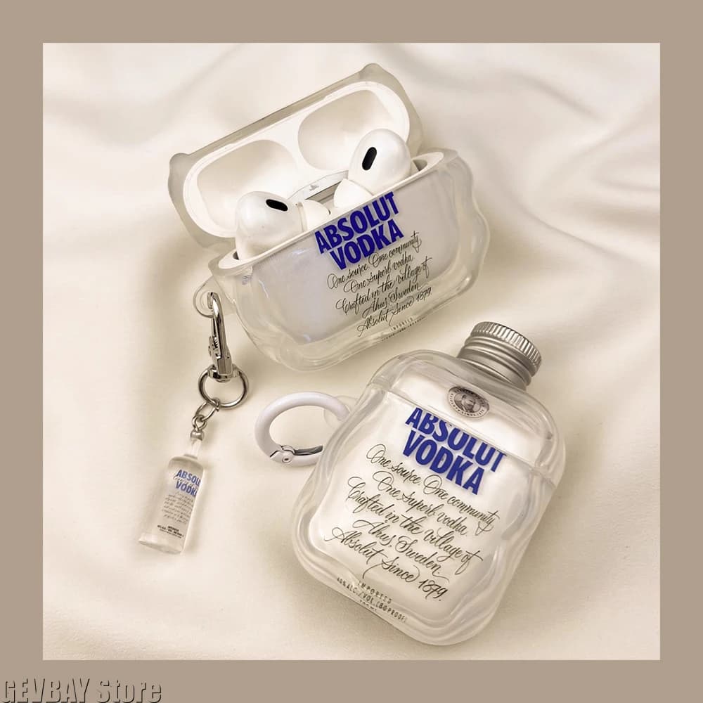 NUOVA custodia per Airpods 4 Vodka Custodia per 4a generazione Airpods Pro 2 compatibile per custodia per auricolari Apple di terza generazione