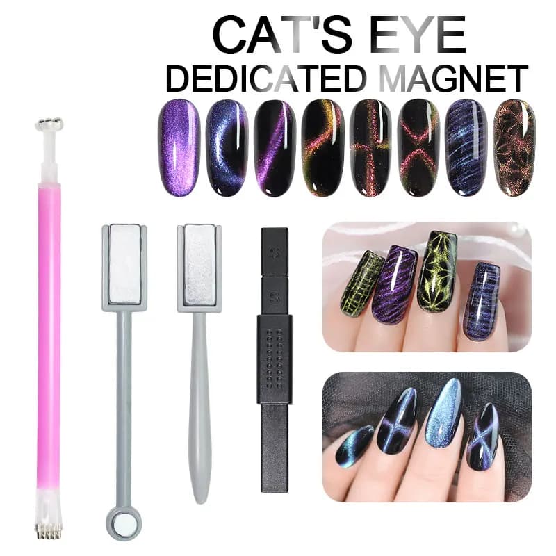 Nail Art Cat Eye Magnetic Stick Effect 9D Strong Plate UV Gel Line Stripe Magnetic Card Multifunction Tools for Nail Care