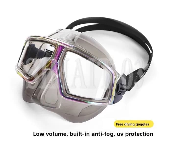 Maschera da sirena Aurora per immersione libera Dio a basso volume antiappannamento Snorkeling in silicone morbido ultraleggero No