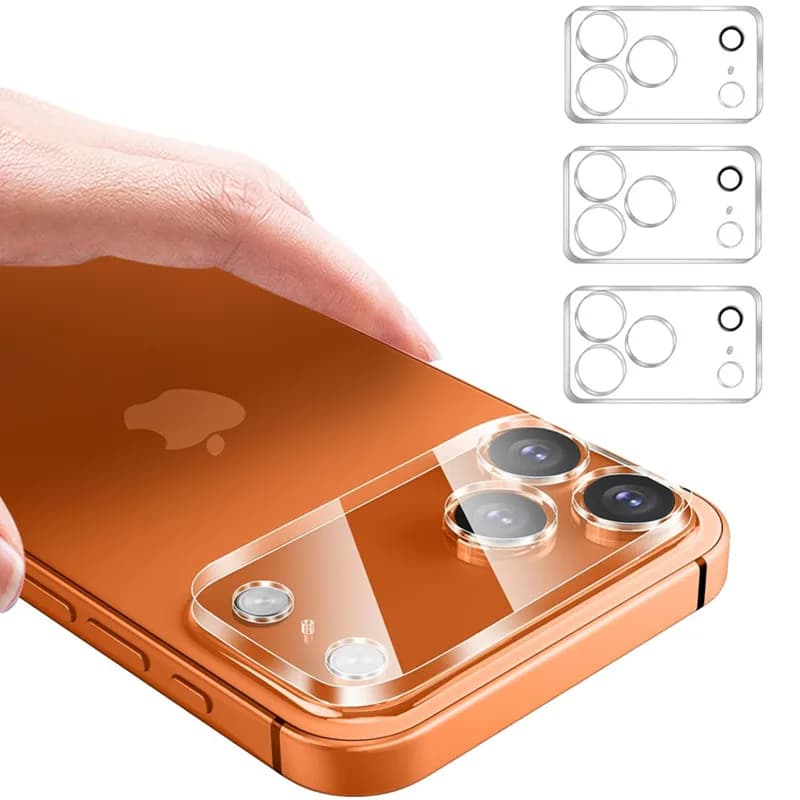 3PCS Tempered Glass Camera Lens Protector for IPhone 17 Air 16 15 14 Pro Max Plus 13 Mini 17Air 17Pro Clear Cover Accessories