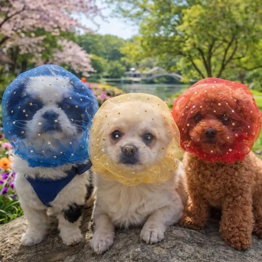 Maschera Anti-Masticazione per Cani Traspirante e Confortevole, Copri-Bocca Regolabile in Poliestere Elastico per il Controllo del Comportamento