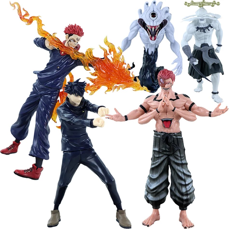 Statuette Anime Jujutsu Kaisen da 20,5 cm/8,07 pollici, Personaggio Ryomen Sukuna, Action Figure in PVC, Ornamento da Scrivania, Modellino da Collezione, Giocattoli Regalo
