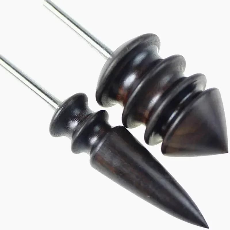 2 pz/set Punta a punta Strumento per lucidare la pelle Lucidatore per bordi in pelle Set di strumenti per affettare la pelle Ruota per lucidare di forniture