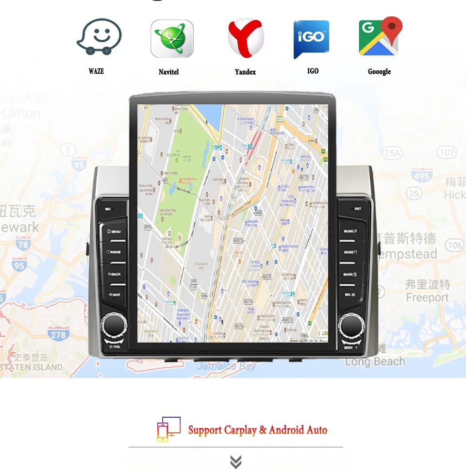 8G + 128G Android 14 per Toyota Corolla Verso 2004 - 2009 autoradio Audio multimediale Stereo PC Tablet Monitor GPS DVD Carplay Auto