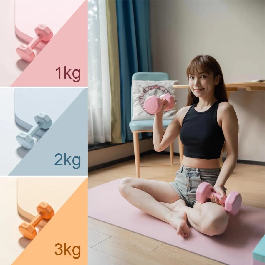 Manubri Fitness for Women Home Equipment Kettlebell Primary School Men's Arm Muscle Yoga Handlebar Set Combination