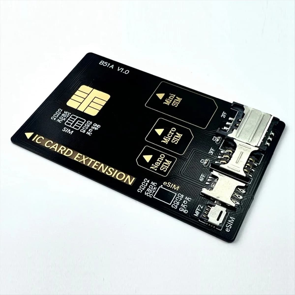 AT59 Adapter 4 test card in 1 Smart card adapter for mobile phone The card opening test supports Mini SIM/Micro-SIM/Nano SIM/ESIM