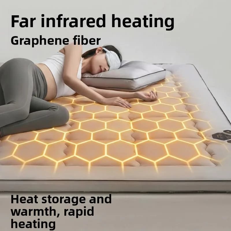 Coperta riscaldata in grafene con tessuto di cotone: eccellente ritenzione del calore e morbido al tatto per accoglienti notti invernali, ideale per anziani