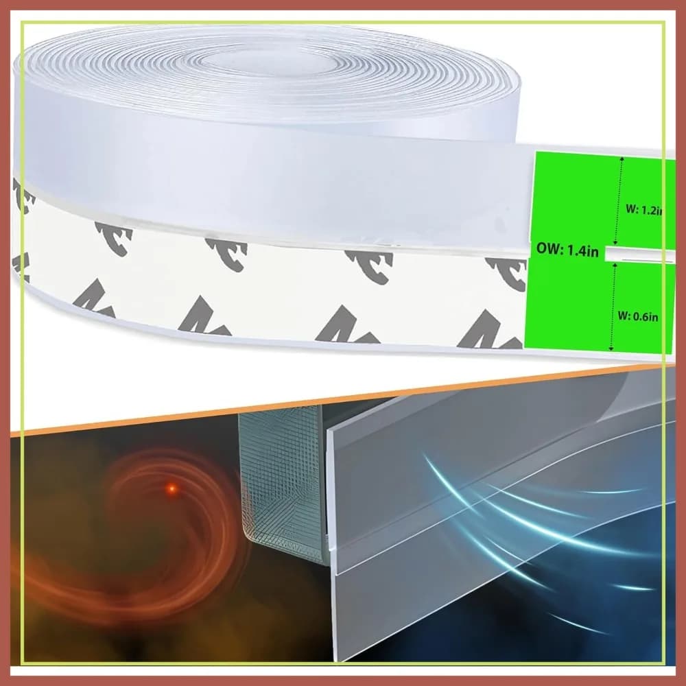 Guarnizione per porte aggiornata, sigillante in silicone per finestre, porte, porte doccia, isolamento per fessure per l'inverno