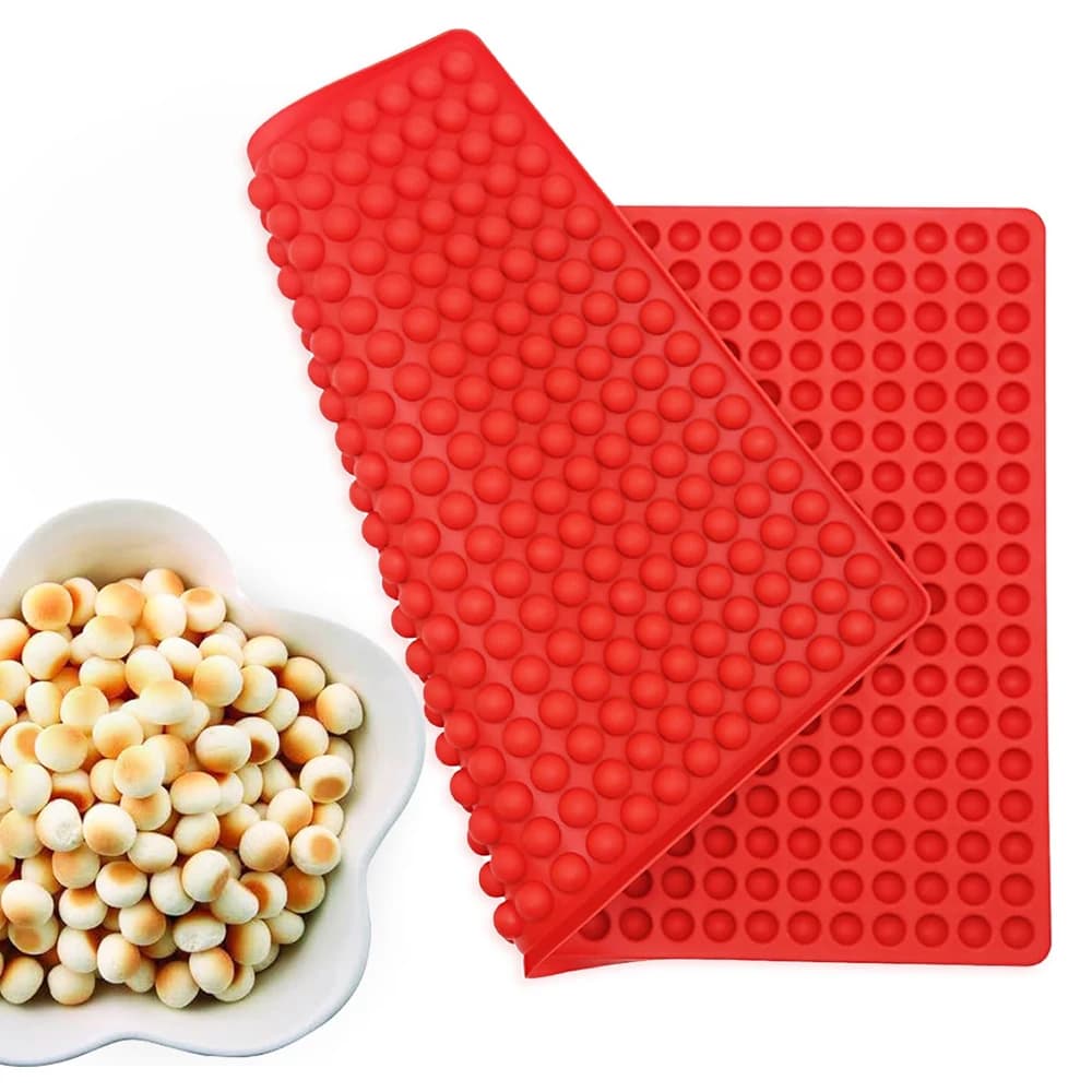 468 Mini Stampo per fori per microonde emisferico Cucina Lavatrice Tampone di drenaggio Morbido silicone per fare stampi per alimenti per cani Cioccolato