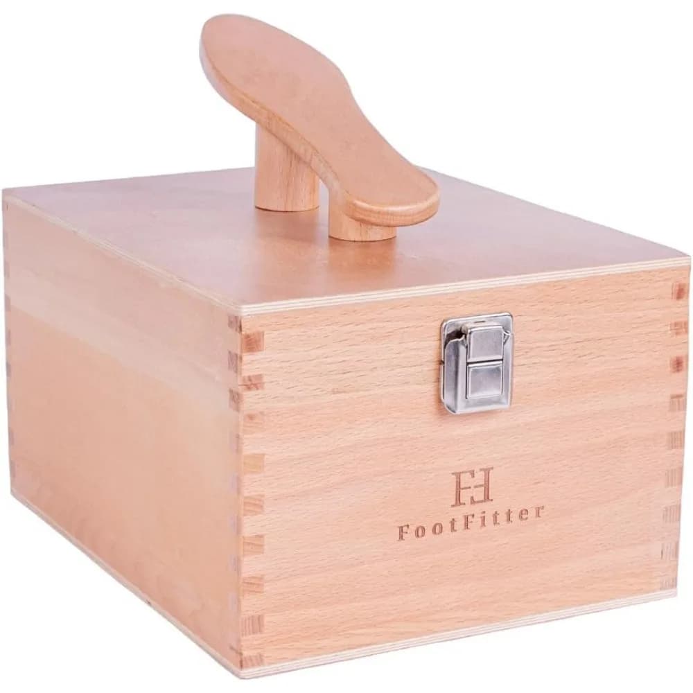 Scatola Portaoggetti Premium in Legno di Faggio per Lucidatura Scarpe, Organizer per Spazzole, Panni e Strumenti