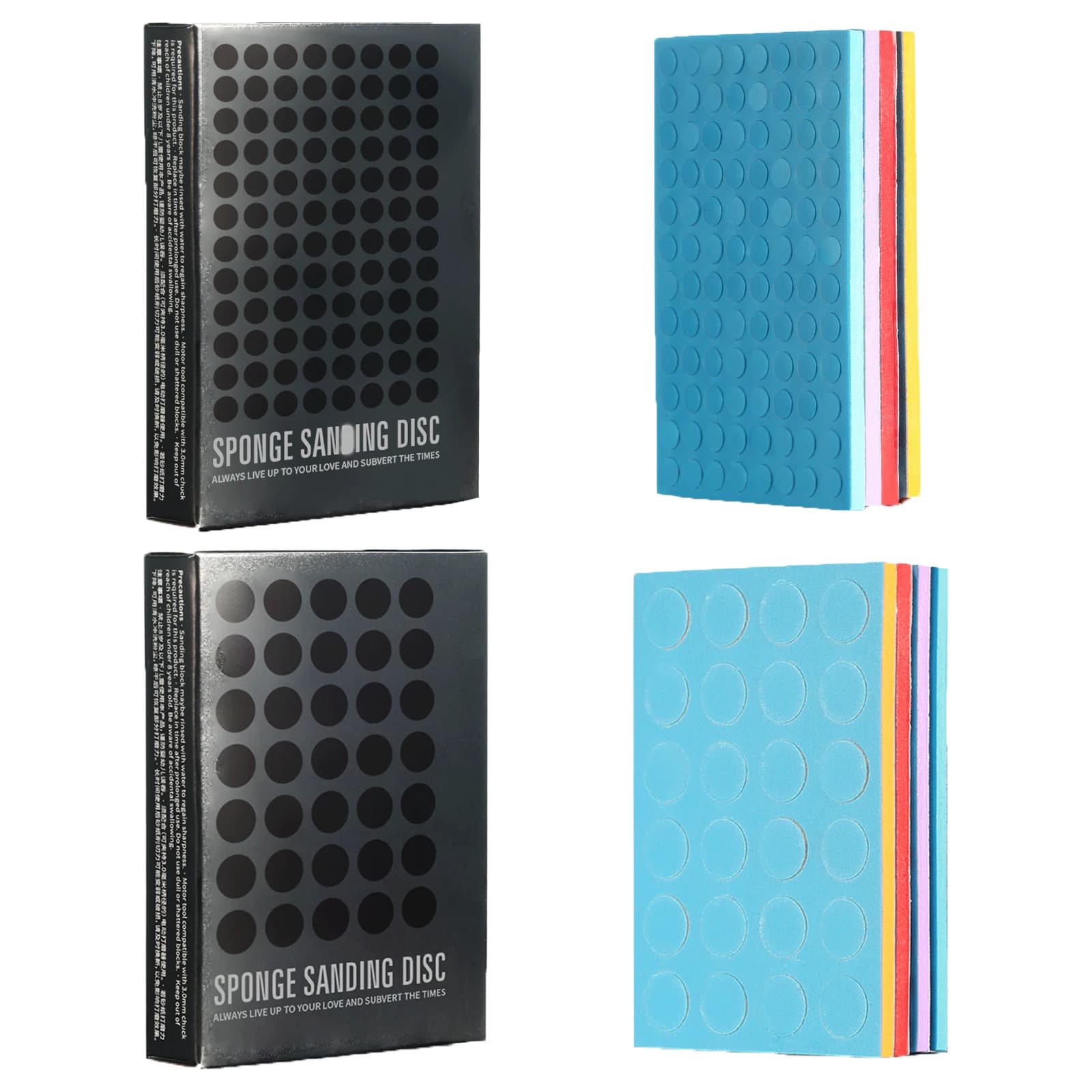 1 SET DSPIAE SS-C01 SS-C02 spugna di carta vetrata strumenti di modellazione abrasivi a doppio lato levigatura spugna di lucidatura a blocchi di spugna per hobby