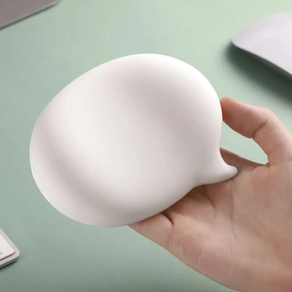 Tappetino per Mouse con Supporto per Polso in Silicone, Morbido e Confortevole, Ergonomico, Rilassante per i Polsi, Carino, per Studenti