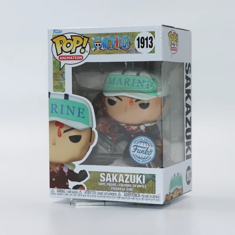 Figura anime originale Funko Pop One Piece Series Sakazuki # 1913 Modello di bambola Giocattolo Regali per bambini Collezione di ragazzi Decor