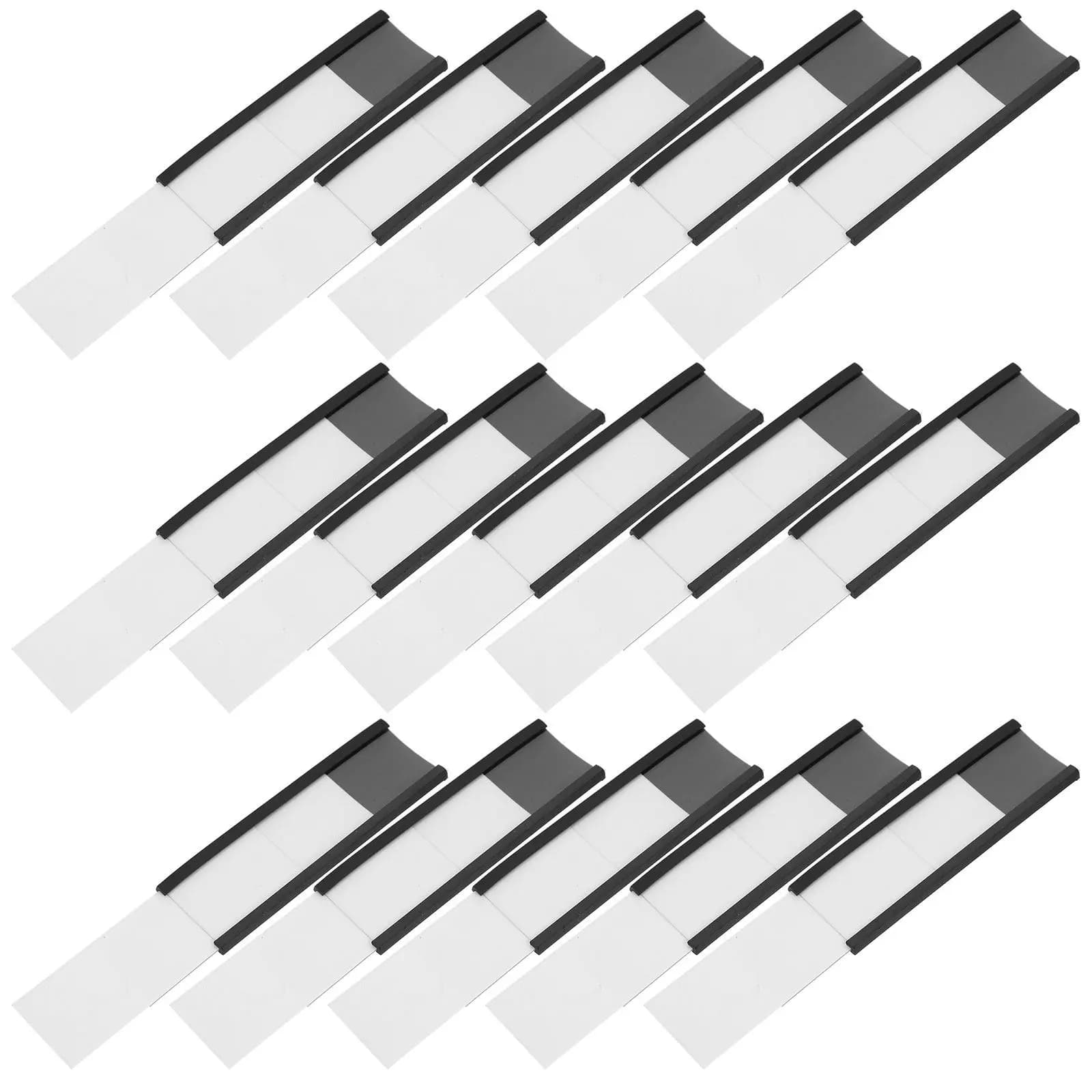 Portaetichette magnetici da 30 pezzi, robusti e compatti, per l'organizzazione degli scaffali, la segnaletica delle porte, l'etichettatura delle macchine, facili da rimuovere e riutilizzare