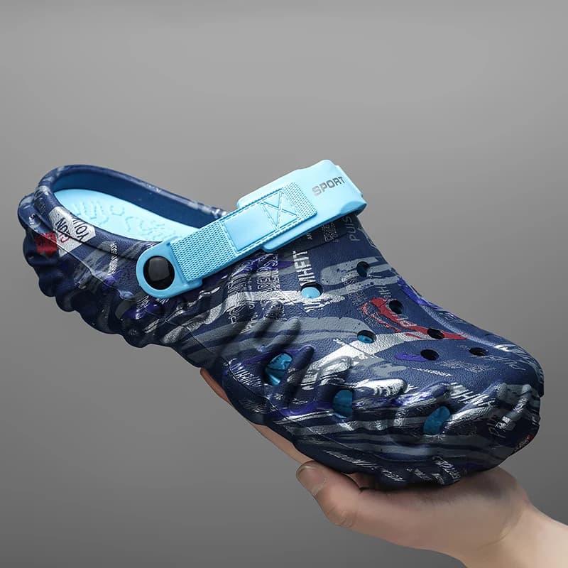 Sandali piatti da uomo, ciabatte da uomo, sandali da giardino con plateau, sandali estivi da uomo, sneakers da uomo, infradito da esterno, zoccoli da casa