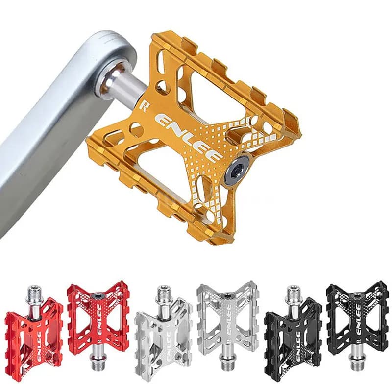 Pedali per bicicletta pieghevoli Pedali per cuscinetti per bici da strada per mountain bike Pedali ultraleggeri in lega di alluminio Accessori per l'equitazione