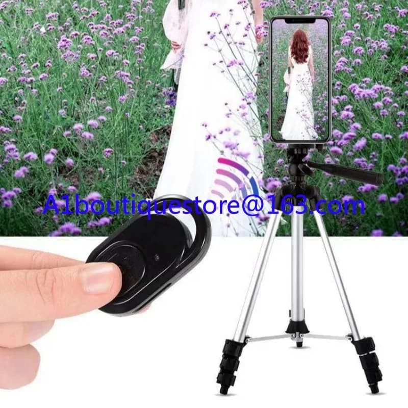 Dispositivo selfie Bluetooth, mini telecomando Bluetooth wireless per fotografia, selfie stick, controller video per fotocamera