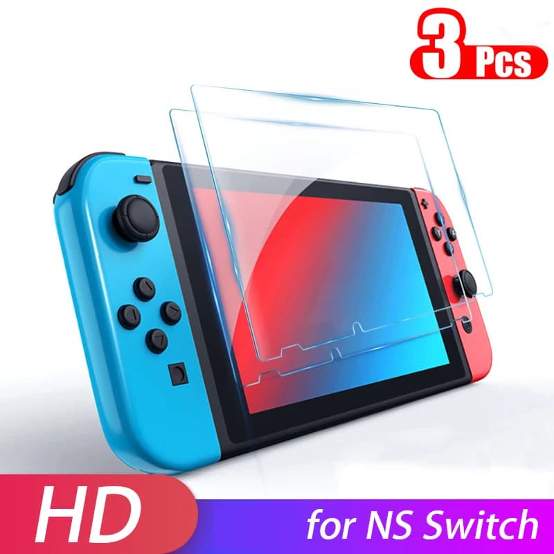 Confezione da 3 pezzi in vetro protettivo per Nintend Switch Proteggi schermo in vetro temperato per Nintend Switch Accessori in vetro Oled Pellicola per schermo
