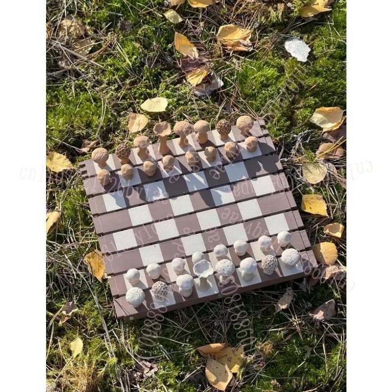 Scacchi magnetici dei funghi della foresta