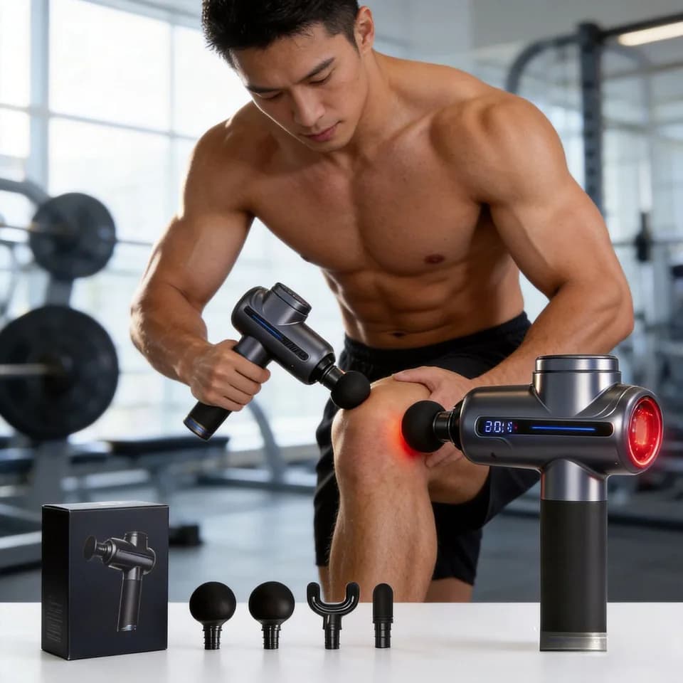 Portable Fascia Gun Vibration Massage Gun For Body Neck Back Deep Muscle Relaxation Fitness Slimming One Head