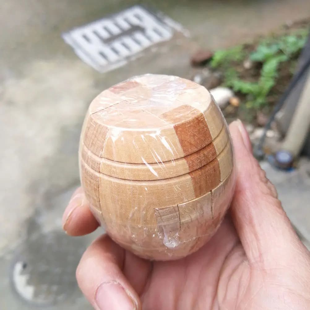 Cubo Rompicapo in Legno per Bambini e Adulti, Gioco Educativo in Legno Naturale Premium per lo Sviluppo dell'Intelligenza e il Divertimento Antistress