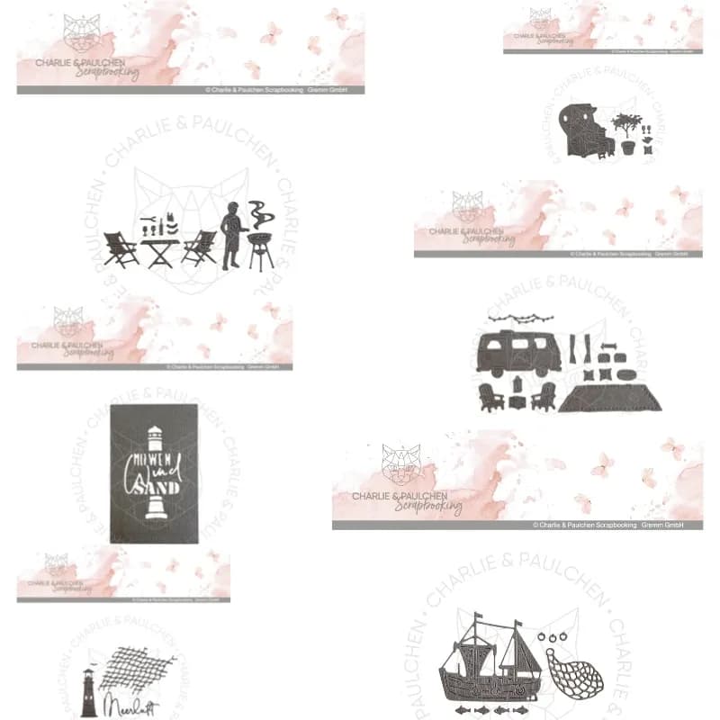 Massager Chair Potted Plant High Foot Cup Cutting Dies Scrapbook Diary Decoration Stencil Embossing Template DIY Greeting Card
