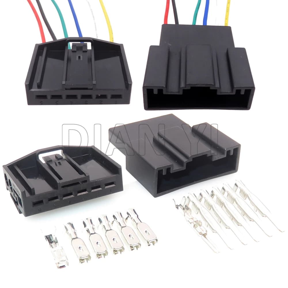 1 Set di connettori per fanale posteriore elettrico a 6 vie di avviamento automatico 6984754-01 presa per cablaggio maschio femmina per accendisigari per Auto