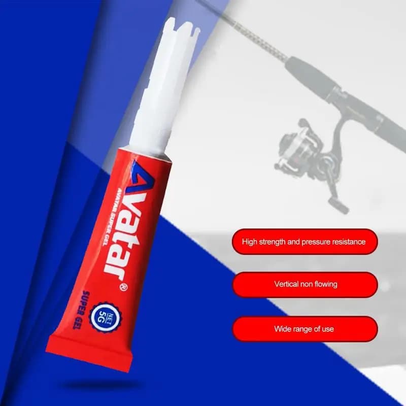 New super waterproof glue for fishing 0.1 ounces Strong glue for fishing rod Special glue for repair liquid rod to strong bonding