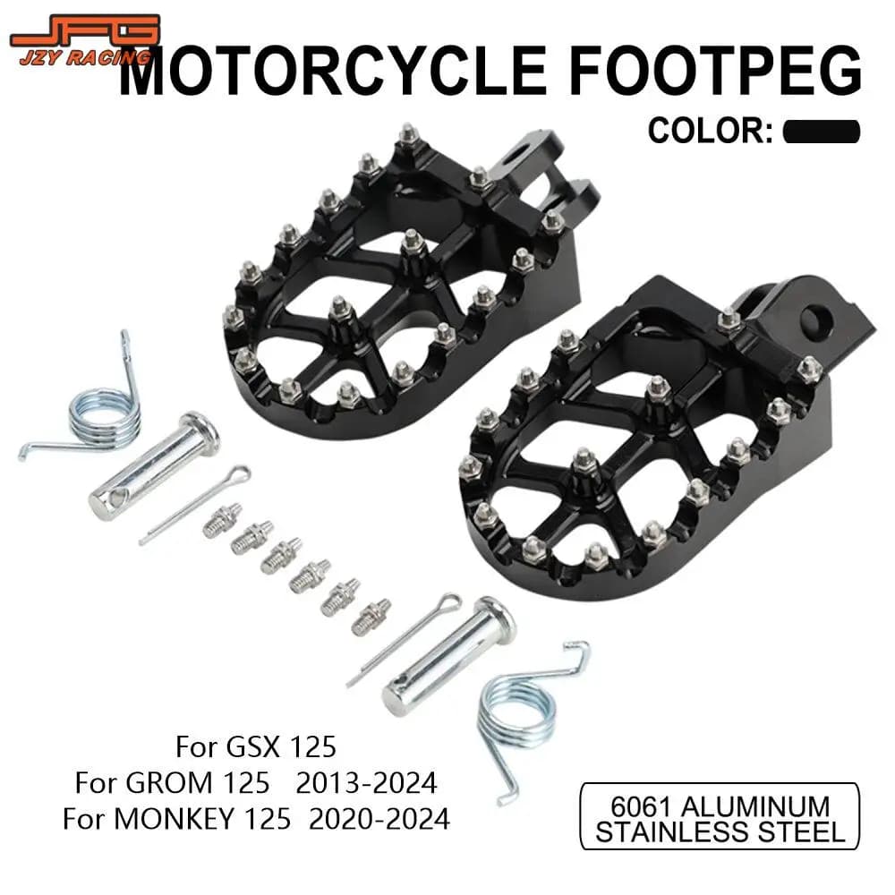 Pedane poggiapiedi pedali pedane poggiapiedi per Honda MSX 125 GROM 125 2013 2022 scimmia 125 2020 2022 CNC moto ciclomotori scooter