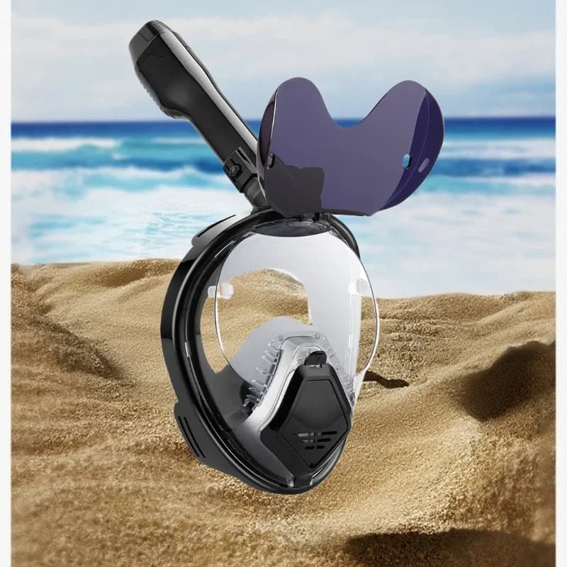 Nuova Maschera Professionale per Snorkeling per Adulti, Alta Definizione, Antiappannamento, Pieghevole, Completamente Asciutta, Occhialini da Immersione per Miopi